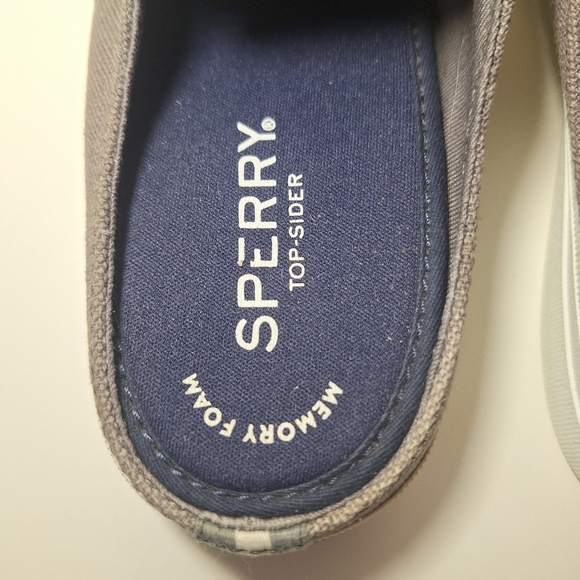 Sperry Crest Vibe Canvas Mule Sneaker Grey 7.5 - Picture 7 of 9